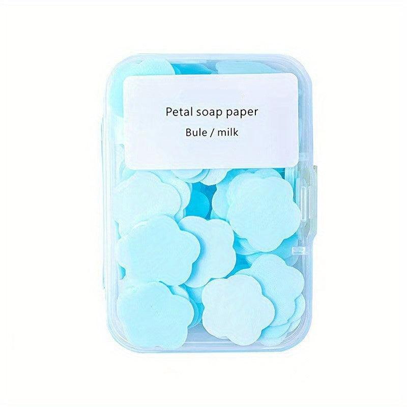 Soap Flakes Petals Travel Portable Hand Washing Soap Paper Soap