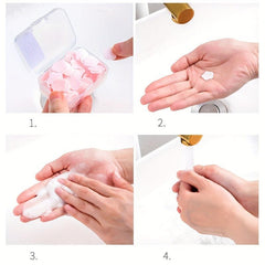 Soap Flakes Petals Travel Portable Hand Washing Soap Paper Soap