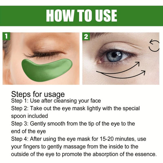 Seaweed Green Eye Mask Patch for Fine Lines Dark Circles Eye Bag