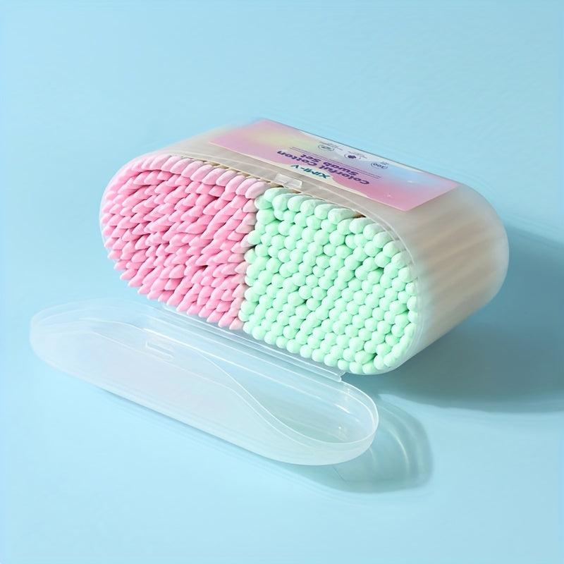 300PCS Bamboo Stick Cotton Swabs Envelope Box