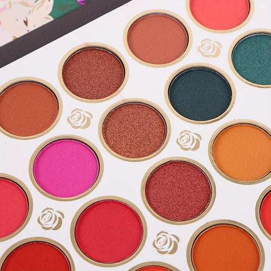 63-Color Pearly Matte Satin Eyeshadow Palette Punk Smokey Style Eye Makeup