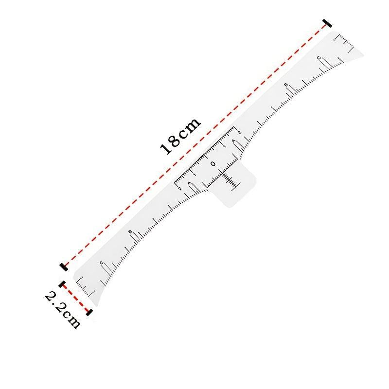 100pcs Disposable Eyebrow Ruler Stickers Tattoo Microblading Adhesive Stencil