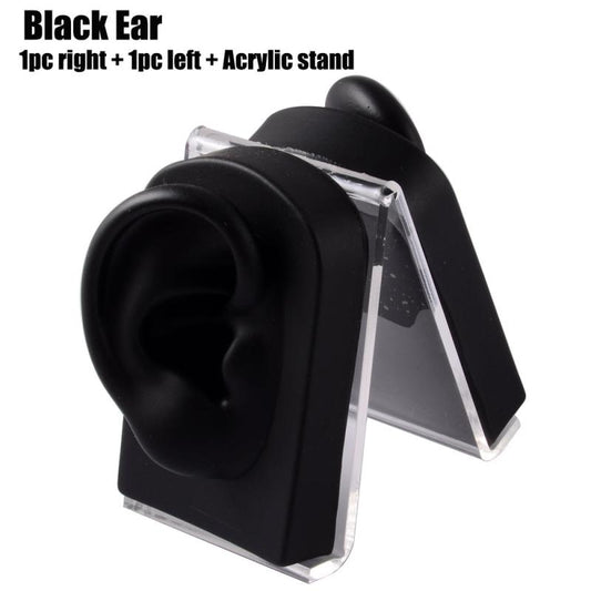 3pcs Soft Silicone Ear Models Piercing Practice Display Models