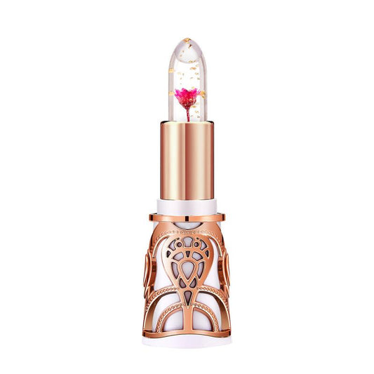 3pcs Crystal Flower Jelly Lipstick Set Temperature Changing Lip Gloss