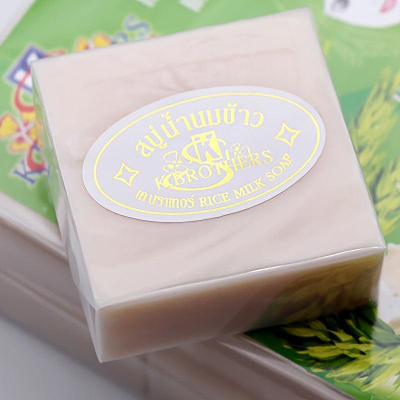 Thai Rice Milk Soap Deep Cleansing Moisturizing Acne Fighting Facial Cleanser