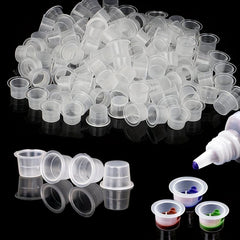 100 pcs Small Plastic Tattoo Ink Caps with 1000ml Capacity