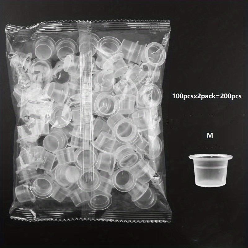 100 pcs Small Plastic Tattoo Ink Caps with 1000ml Capacity