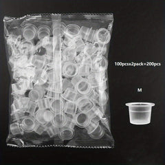 100 pcs Small Plastic Tattoo Ink Caps with 1000ml Capacity