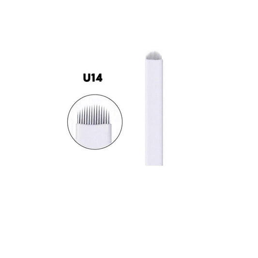 10PCS Eyebrow Lip Eye Hand Blades Tattooing Needle Set
