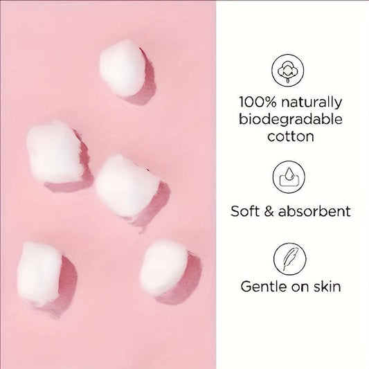 Soft Absorbent Cotton Balls for Makeup Removal & Nail Polish, 100-200pcs