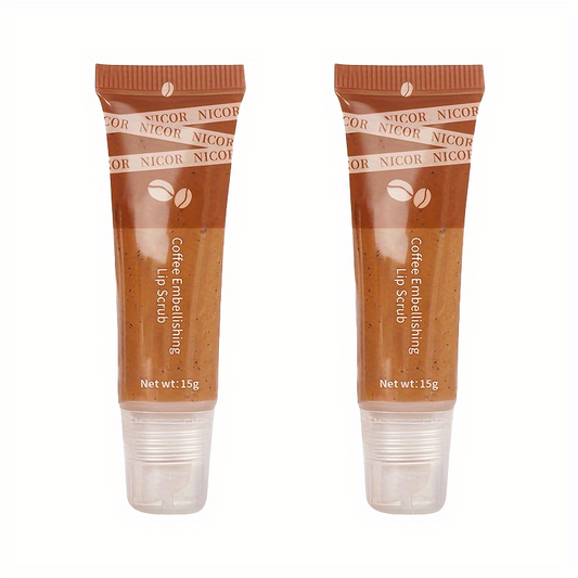 Coffee Lip Scrub Exfoliator & Brightening Polish for Dark Lips
