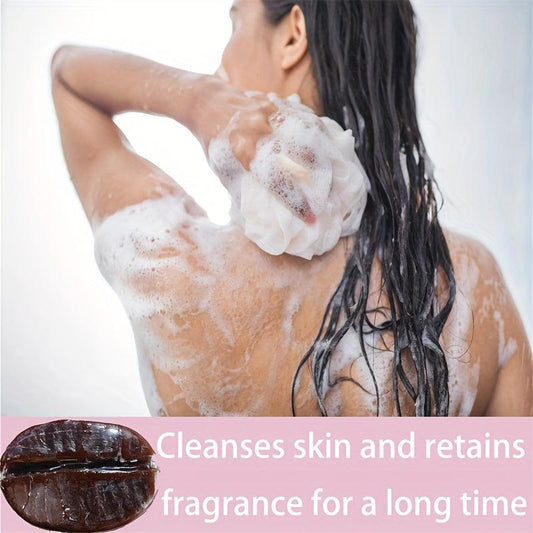 3pcs Coffee Bean Soap 107g Gentle Cleansing Smoothing Skin Long Lasting Frag