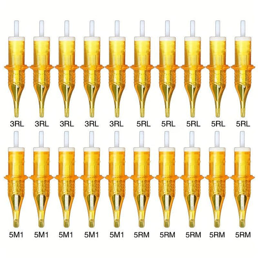20pcs Tattoo Cartridge Needles - Standard Round Liner
