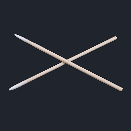 300pcs Disposable Cotton Swabs Pointed Tip Wooden Stick