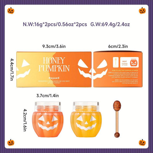 Honey & Pumpkin Lip Mask Nourishing & Moisturizing Halloween Gift