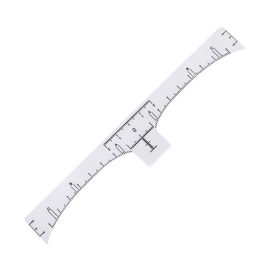 50pcs Disposable Microblading Eyebrow Rulers Tattoo Measureing Tool