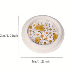Wood Pulp Flower Charms for DIY Spring Nail Art Decoration