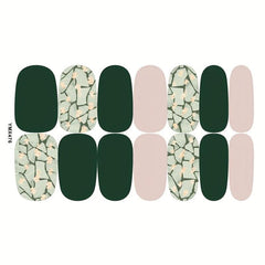 Waterproof Full Wraps Nail Polish Stickers - 8 Sheets