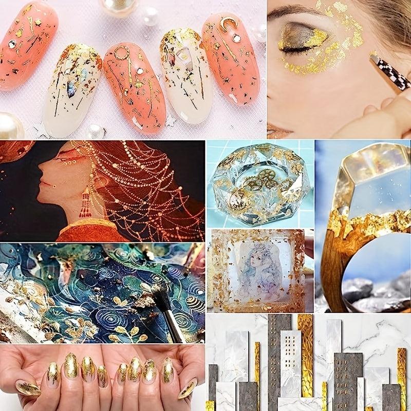 Copper Leaf Flakes Sequins Glitters Confetti for Arts Nail Foil