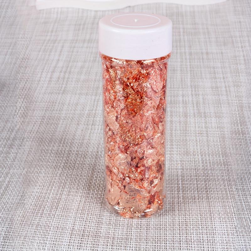 Copper Leaf Flakes Sequins Glitters Confetti for Arts Nail Foil
