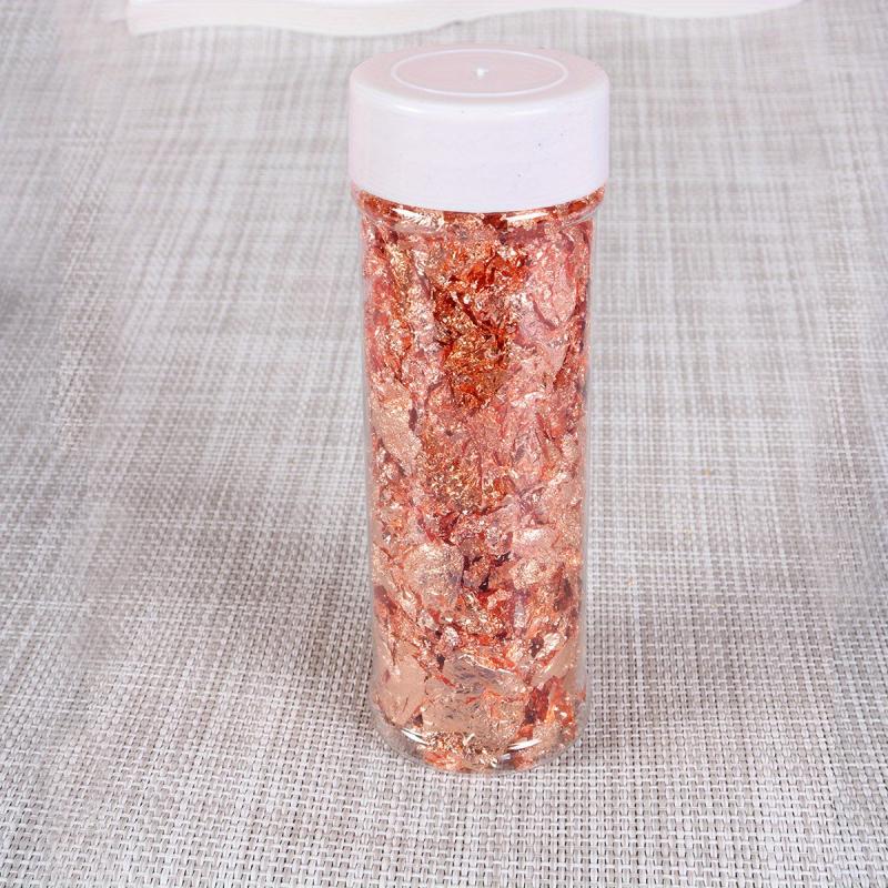 Copper Leaf Flakes Sequins Glitters Confetti for Arts Nail Foil