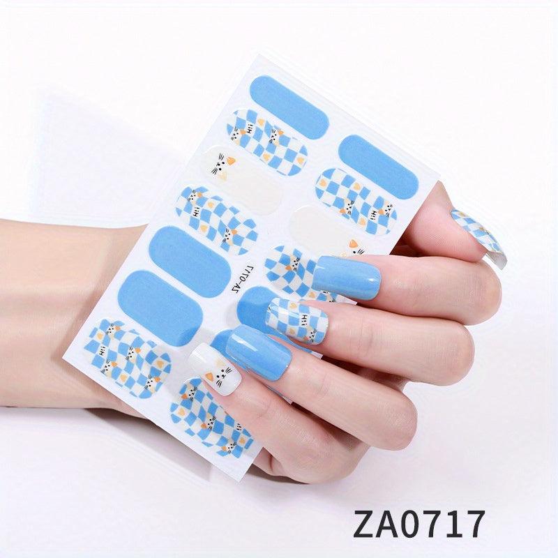 Colorful Full Cover Nail Decal Strips