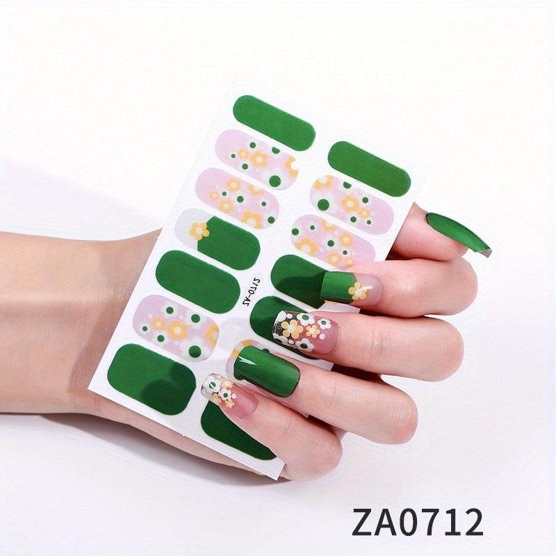 Colorful Full Cover Nail Decal Strips