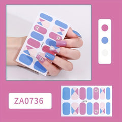 Colorful Full Cover Nail Decal Strips