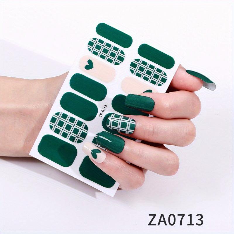 Colorful Full Cover Nail Decal Strips