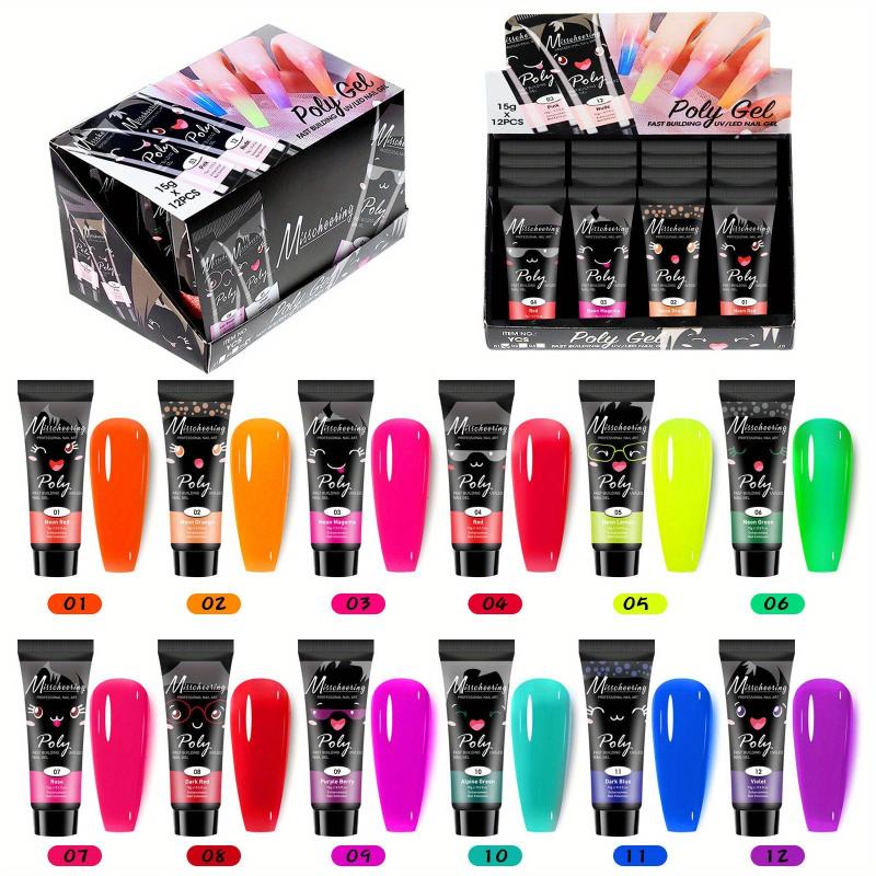12pcs Nail Gel Set Builder Gel Nail Enhancement Gel