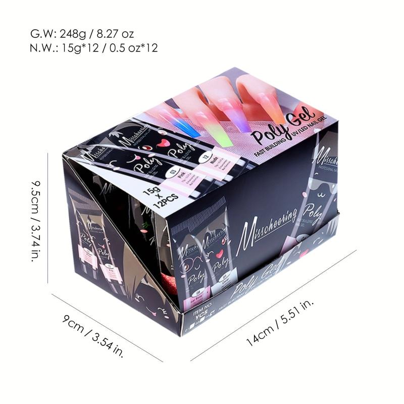 12pcs Nail Gel Set Builder Gel Nail Enhancement Gel