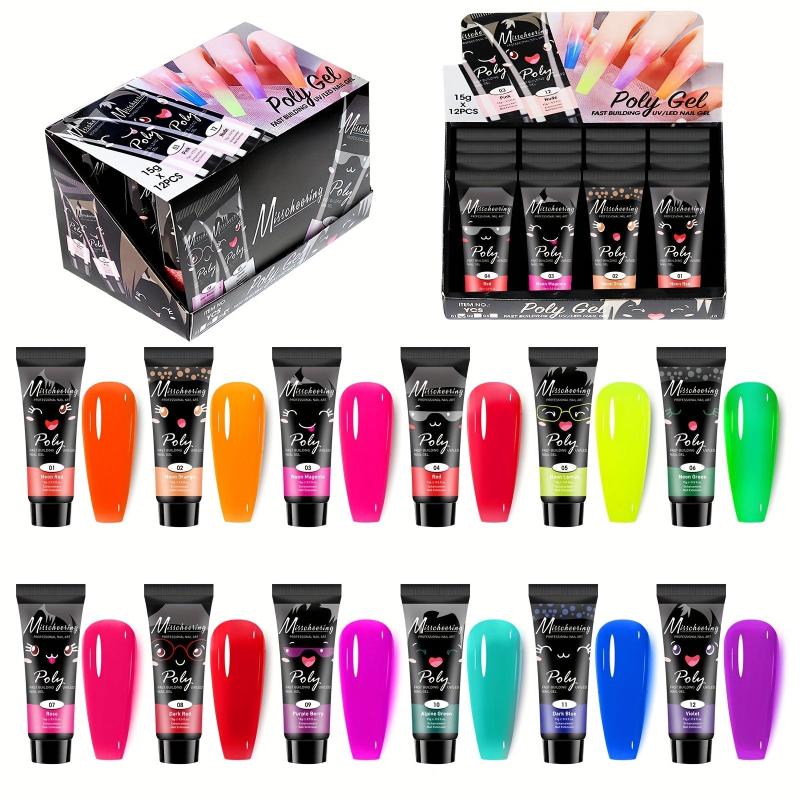 12pcs Nail Gel Set Builder Gel Nail Enhancement Gel