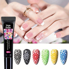 Pink Nail Art Stamping Gel 8ml - Soak Off Washable Uv Polish