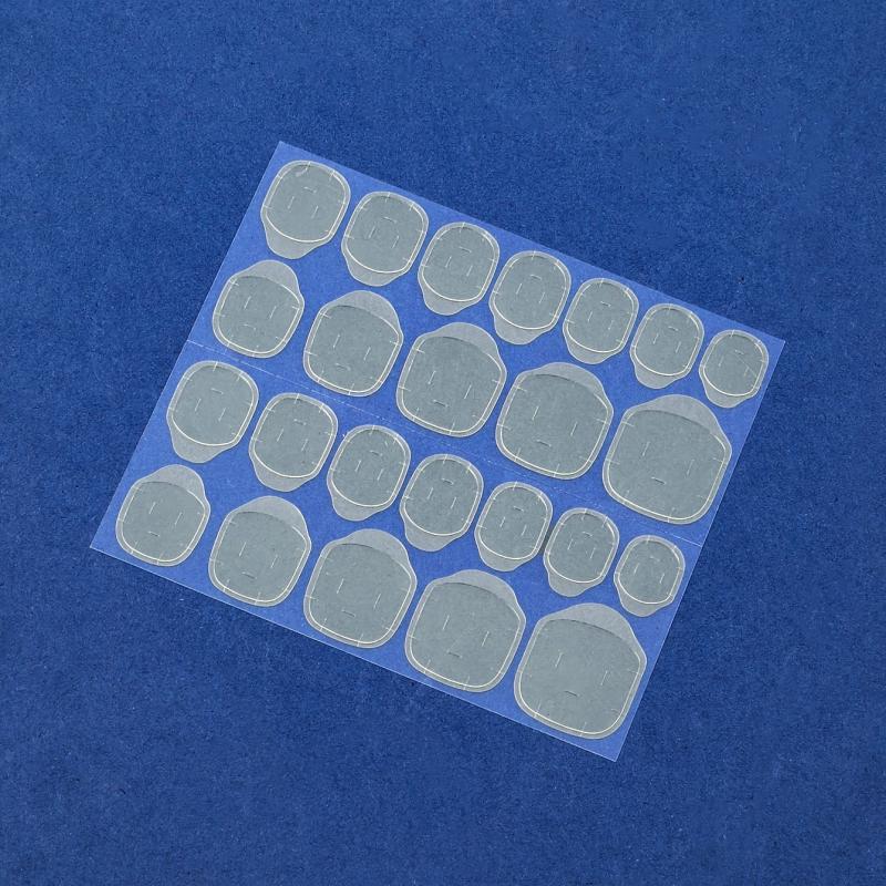 20 Sheets Nail Glue Stickers Double Sided Waterproof Adhesive Nail Tabs
