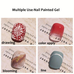 5ml Clear Gel Nail Kit Long Lasting Nail Polish with Ice Filling Glue