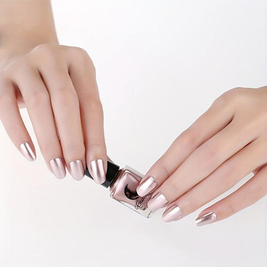 Mirror Nail Polish Rose Golden Nail Lacquer
