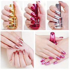 Mirror Effect Nail Polish - Quick Drying, No Baking
