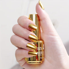 Mirror Effect Nail Polish - Quick Drying, No Baking