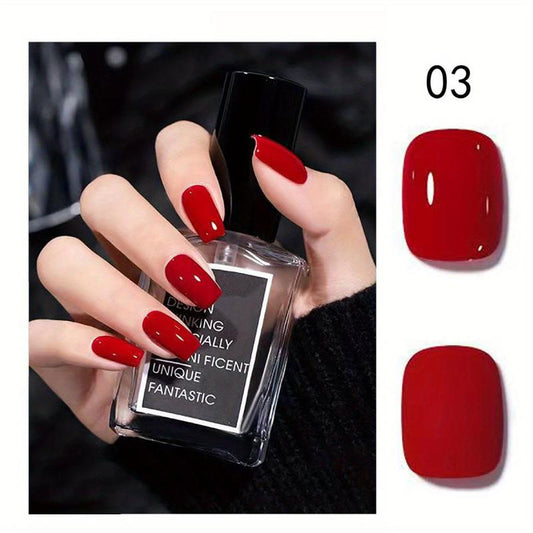 Non Peelable Nail Polish Quick Drying Lacquer for Salon DIY, Multicolor Choice