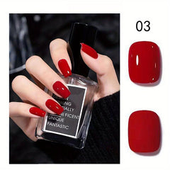 Non Peelable Nail Polish Quick Drying Lacquer for Salon DIY, Multicolor Choice