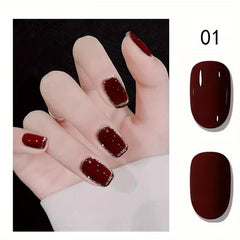 Non Peelable Nail Polish Quick Drying Lacquer for Salon DIY, Multicolor Choice