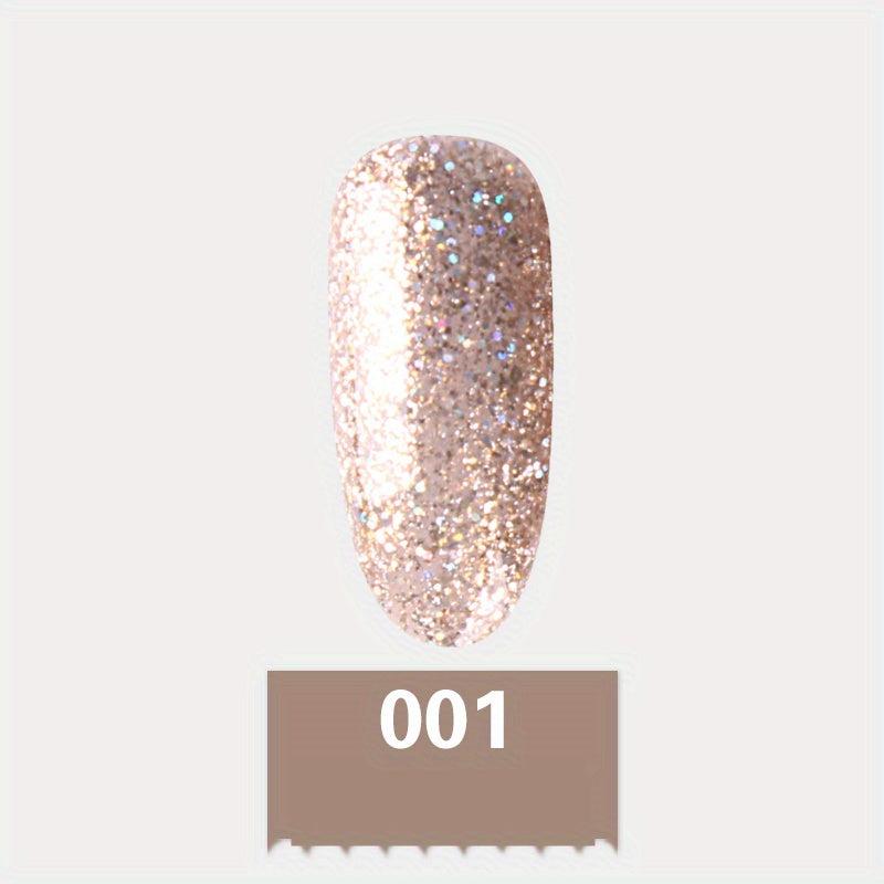 Reflective Glitter Gel Nail Polish Sparkly Gel Varnish DIY Manicure