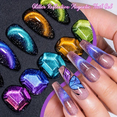Cat Magnetic Gel Nail Polish 9D Broken Diamond Gel Polish