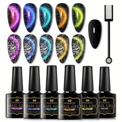 Cat Magnetic Gel Nail Polish 9D Broken Diamond Gel Polish