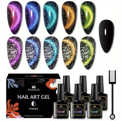Cat Magnetic Gel Nail Polish 9D Broken Diamond Gel Polish