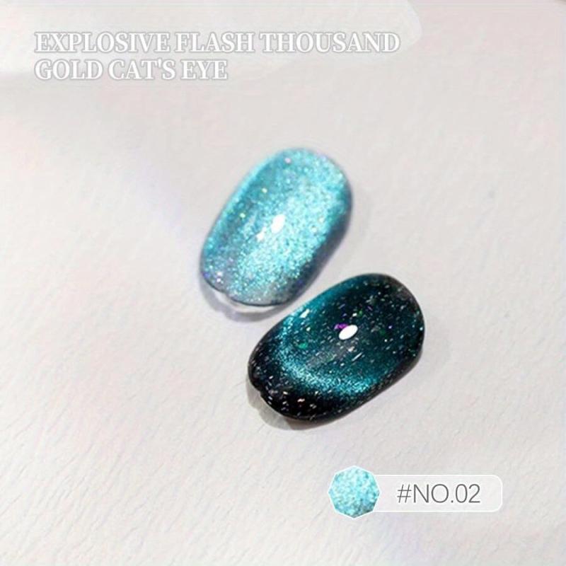 Reflective Glitter Cat Eye Gel Polish