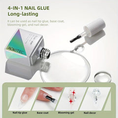 Aokitec 15ml Fast Dry Nail Glue for False Nail Tips Gel Nail Polish
