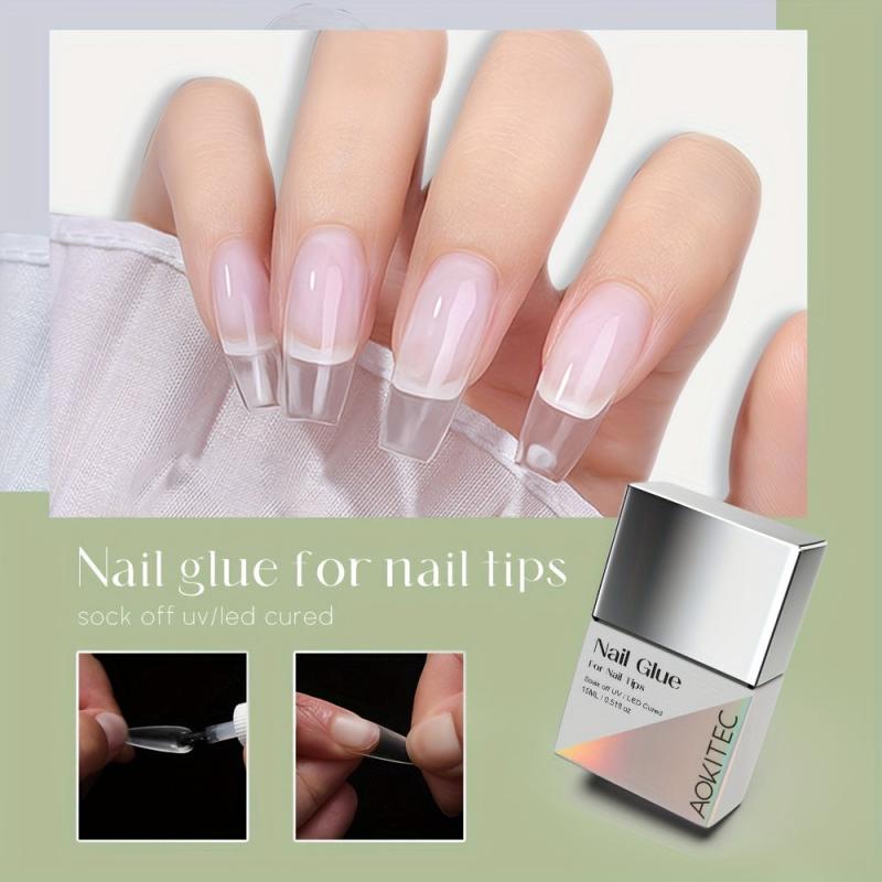 Aokitec 15ml Fast Dry Nail Glue for False Nail Tips Gel Nail Polish