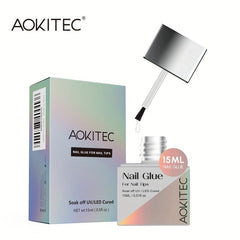 Aokitec 15ml Fast Dry Nail Glue for False Nail Tips Gel Nail Polish