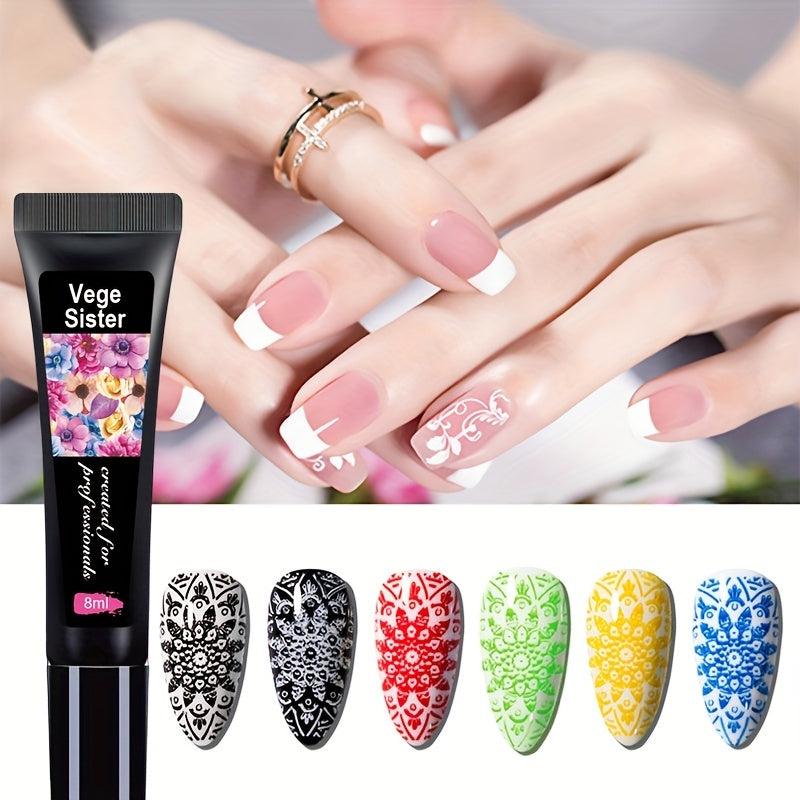 Stamping Gel Uv Nail Polish 8ml Soak Off Washable for Nail Art